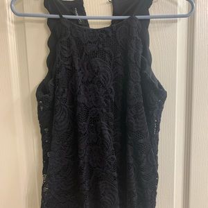 Black lace top